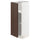 METOD - Base cabinet with shelves, white/Sinarp brown , 30x37 cm