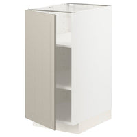 METOD - Base cabinet with shelves, white/Stensund beige, 40x60 cm - best price from Maltashopper.com 29469271