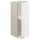 METOD base cabinet with shelves, white/Stensund beige, 30.0x80.0x37.0 cm