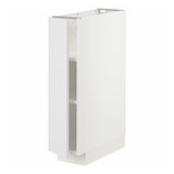 METOD base cabinet with shelves, white/Stensund white, 20x60 cm