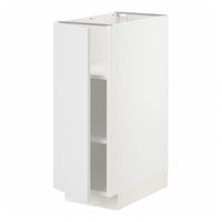 METOD base cabinet with shelves, white/Stensund white, 30x60 cm
