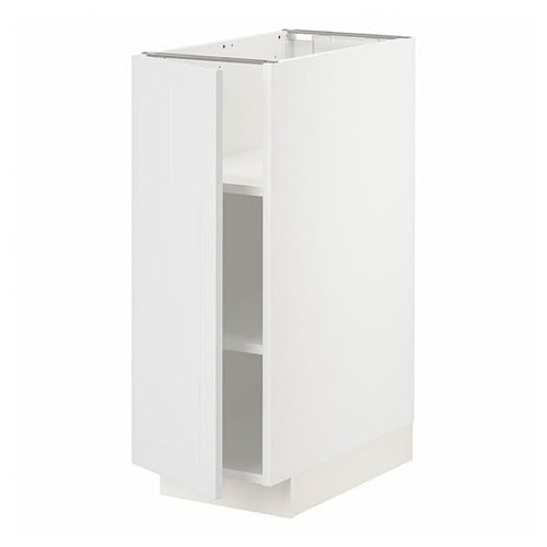 METOD - Base cabinet with shelves, white/Stensund white, 30x60 cm