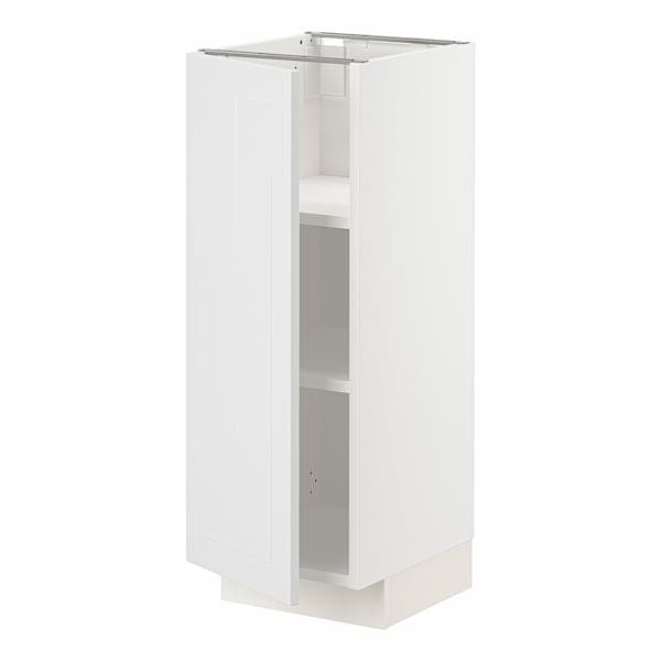 Ikea METOD - Base cabinet with shelves, white/Stensund white, 30x37 cm