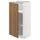 METOD - METOD Base cabinet with shelves, white/Tistorp brown walnut effect, 40x37 cm