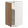 METOD - METOD Base cabinet with shelves, white/Tistorp brown walnut effect, 40x60 cm