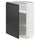 METOD - METOD Base cabinet with shelves, white/Upplöv matt anthracite, 60x37 cm