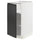 METOD - METOD Base cabinet with shelves, white/Upplöv matt anthracite, 40x60 cm