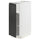 METOD - METOD Base cabinet with shelves, white/Upplöv matt anthracite, 30x60 cm