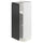 METOD - METOD Base cabinet with shelves, white/Upplöv matt anthracite, 30x37 cm