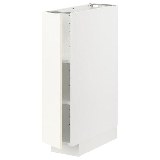 Ikea METOD - Base cabinet with shelves, white/Vallstena white, 20x60 cm