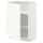 METOD - METOD Base cabinet with shelves, white/Vallstena white, 60x37 cm