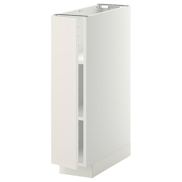 Ikea METOD - Base cabinet with shelves, white/Veddinge white, 20x60 cm