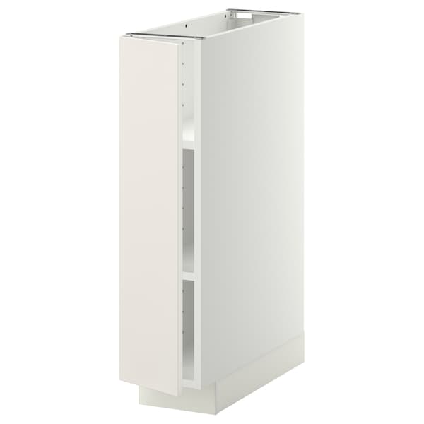 METOD - Base cabinet with shelves, white/Veddinge white, 20x60 cm - best price from Maltashopper.com 79465713