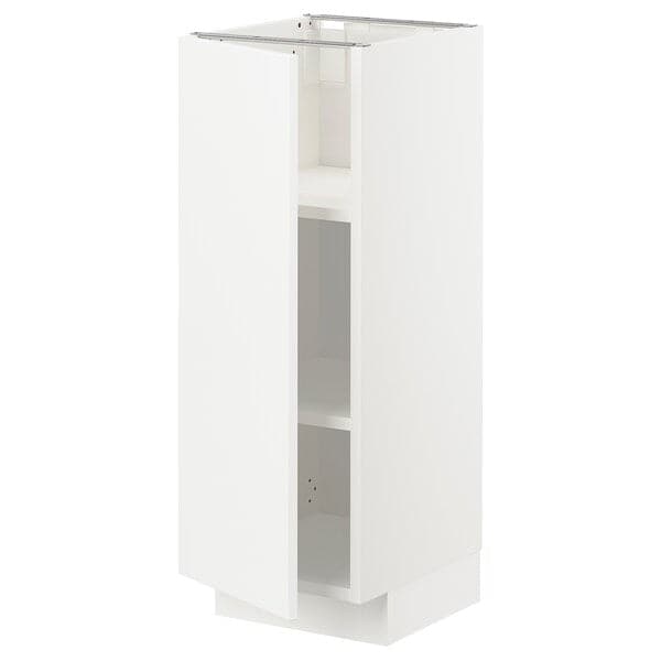 Ikea METOD - Base cabinet with shelves, white/Veddinge white, 30x37 cm