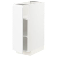 METOD - Base cabinet with shelves, white/Voxtorp matt white, 30x60 cm - best price from Maltashopper.com 89456633