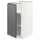 METOD - METOD Base cabinet with shelves, white/Voxtorp dark grey, 40x60 cm