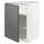 METOD - METOD Base cabinet with shelves, white/Voxtorp dark grey, 60x60 cm