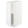 METOD base cabinet with shelves, white/Voxtorp high-gloss/white, 30x60 cm
