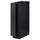 METOD - METOD Base cabinet with shelves, black/Nickebo matt anthracite, 20x60 cm
