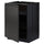 METOD base cabinet with shelves, black/Upplöv matt anthracite, 60.0x80.0x60.0 cm