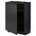 METOD - METOD Base cabinet with shelves, black/Upplöv matt anthracite, 60x37 cm