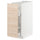 METOD - METOD Base cabinet/pull-out int fittings, white/Askersund light ash effect, 30x60 cm
