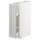 METOD base cabinet/pull-out int fittings, white/Lerhyttan light grey, 20x60 cm
