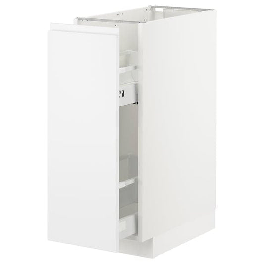 Ikea METOD - Base cabinet/pull-out int fittings, white/Voxtorp matt white, 30x60 cm
