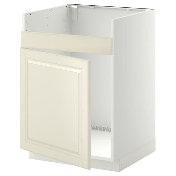 METOD - Base cab f HAVSEN single bowl sink, white/Bodbyn off-white, 60x60 cm - best price from Maltashopper.com 89463544