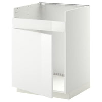 METOD - Base cab f HAVSEN single bowl sink, white/Ringhult white, 60x60 cm - best price from Maltashopper.com 99458453