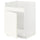 METOD - METOD Base cab f HAVSEN single bowl sink, white/Vallstena white, 60x60 cm