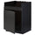 METOD - METOD Base cab f HAVSEN single bowl sink, black/Upplöv matt anthracite, 60x60 cm