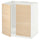 METOD - METOD Base cabinet for sink + 2 doors, white/Askersund light ash effect, 80x60 cm