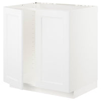 METOD - Base cabinet for sink + 2 doors, white/Axstad matt white, 80x60 cm - best price from Maltashopper.com 49468732