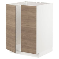 METOD - Base unit for sink + 2 doors , 60x60 cm - best price from Maltashopper.com 89468056