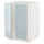 METOD base cabinet for sink + 2 doors, white/Kallarp light grey-blue, 60.0x80.0x60.0 cm