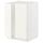 METOD - METOD Base cabinet for sink + 2 doors, white/Vallstena white, 60x60 cm