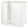 METOD base cabinet for sink + 2 doors, white/Voxtorp matt white, 80x60 cm