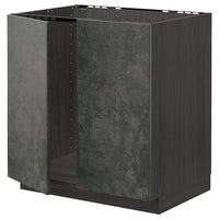 METOD - Base unit for sink + 2 doors , 80x60 cm - best price from Maltashopper.com 69458548