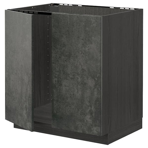 METOD - Base unit for sink + 2 doors , 80x60 cm