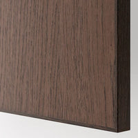 METOD - Base cabinet for sink + 2 doors, black/Sinarp brown, 80x60 cm - best price from Maltashopper.com 39460307