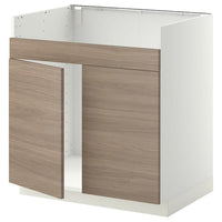METOD - Sink base cabinet 2vas HAVSEN , 80x60 cm - best price from Maltashopper.com 49466219