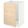 METOD - METOD Base cabinet for sink, white/Askersund light ash effect, 60x60 cm