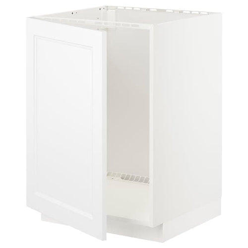 METOD - Base cabinet for sink, white/Axstad matt white, 60x60 cm