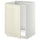 METOD - Base cabinet for sink, white/Bodbyn off-white, 60x60 cm