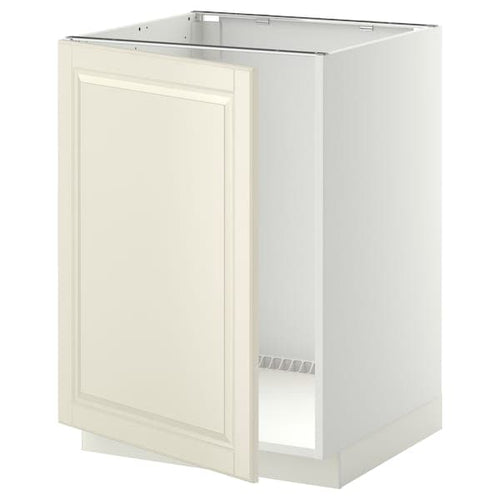 METOD - Base cabinet for sink, white/Bodbyn off-white, 60x60 cm