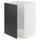METOD - METOD Base cabinet for sink, white/Nickebo matt anthracite, 60x60 cm
