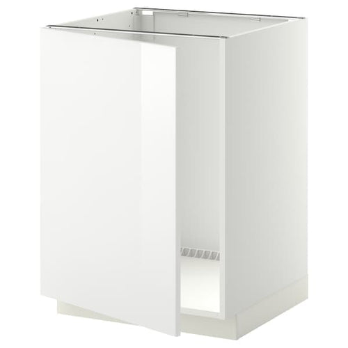 METOD - Base cabinet for sink, white/Ringhult white, 60x60 cm