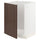 METOD - METOD Base cabinet for sink, white/Sinarp brown, 60x60 cm