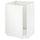 METOD base cabinet for sink, white/Voxtorp matt white, 60x60 cm